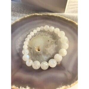 Moonstone Beaded Stretch Bracelet